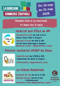 Artisans du Monde Angers: La Quinzaine du commerce équitable